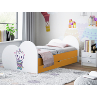 Dětská postel KITTY JEDNOROŽEC 160x80 cm, se šuplíkem (11 barev) + matrace ZDARMA