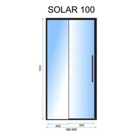 Sprchové dveře MAXMAX Rea SOLAR 100 cm - zlaté