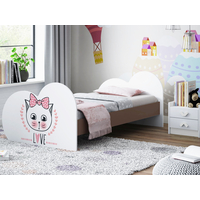 Dětská postel ZAMILOVANÉ KOŤÁTKO 180x90 cm (11 barev) + matrace ZDARMA