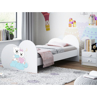 Dětská postel ZAMILOVANÍ MEDVÍDCI 180x90 cm (11 barev) + matrace ZDARMA