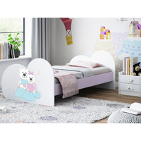 Dětská postel ZAMILOVANÍ MEDVÍDCI 180x90 cm (11 barev) + matrace ZDARMA