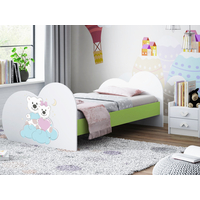 Dětská postel ZAMILOVANÍ MEDVÍDCI 180x90 cm (11 barev) + matrace ZDARMA
