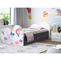 Dětská postel BALÓNY 180x90 cm, se šuplíkem (11 barev) + matrace ZDARMA