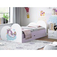 Dětská postel JEDNOROŽEC 180x90 cm, se šuplíkem (11 barev) + matrace ZDARMA