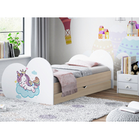 Dětská postel JEDNOROŽEC 180x90 cm, se šuplíkem (11 barev) + matrace ZDARMA
