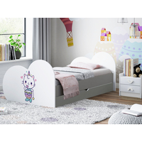 Dětská postel KITTY JEDNOROŽEC 180x90 cm, se šuplíkem (11 barev) + matrace ZDARMA