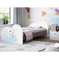 Dětská postel ZAMILOVANÍ MEDVÍDCI 190x90 cm (11 barev) + matrace ZDARMA