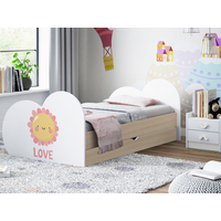 Dětská postel SLUNÍČKO 190x90 cm, se šuplíkem (11 barev) + matrace ZDARMA