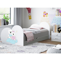 Dětská postel ZAMILOVANÍ MEDVÍDCI 190x90 cm, se šuplíkem (11 barev) + matrace ZDARMA
