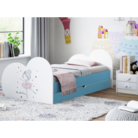 Dětská postel BALETKA 200x90 cm, se šuplíkem (11 barev) + matrace ZDARMA