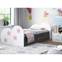Dětská postel HVĚZDIČKA 200x90 cm, se šuplíkem (11 barev) + matrace ZDARMA