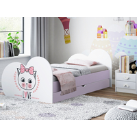 Dětská postel KOŤÁTKO 200x90 cm, se šuplíkem (11 barev) + matrace ZDARMA