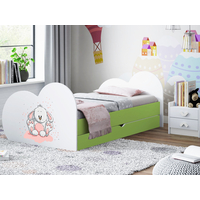 Dětská postel KRÁLÍČEK 200x90 cm, se šuplíkem (11 barev) + matrace ZDARMA