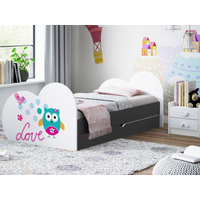 Dětská postel SOVIČKA 200x90 cm, se šuplíkem (11 barev) + matrace ZDARMA