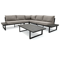 Zahradní sestava nábytku VENTURA pro 5 osob - světle šedá