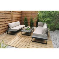 Zahradní sestava nábytku VENTURA pro 5 osob - světle šedá