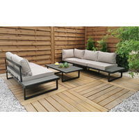 Zahradní sestava nábytku VENTURA pro 5 osob - světle šedá