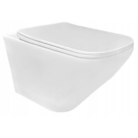 Závěsné WC MOON RIMLESS - bílé + Duroplast sedátko