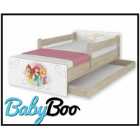 SKLADEM: Dětská postel MAX se šuplíkem Disney - PRINCEZNY 160x80 cm + 1x dlouhá + 1x krátká
