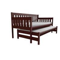 Dětská postel s výsuvnou přistýlkou z MASIVU 200x90cm SE ŠUPLÍKY - M06