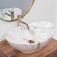 Keramické umyvadlo MAXMAX Rea WENDY MARBLE - imitace mramoru