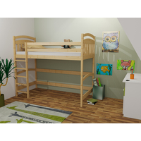 Vyvýšená dětská postel z MASIVU 200x90cm - M05