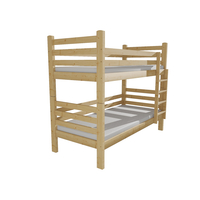 Dětská patrová postel z MASIVU 200x90cm se šuplíky - M07