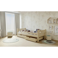 Dětská postel z MASIVU 200x80cm SE ŠUPLÍKY - DP005