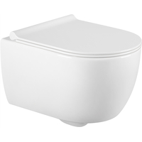 Závěsné WC CARMEN RIMLESS - bílé + Duroplast sedátko slimball