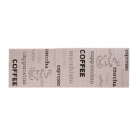 Sisalový PP běhoun COFFEE - světle hnědý/černý - 70x1200 cm