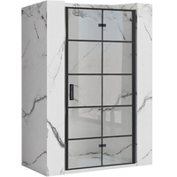 Sprchové dveře MAXMAX Rea MOLIER 100 cm s mřížkou - černé