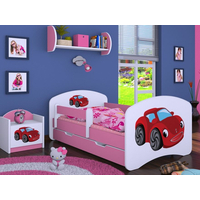 Dětská postel se šuplíkem 140x70cm RED CAR
