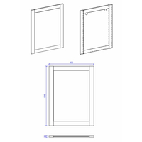 Zrcadlo CLASSIC - 80x60 cm