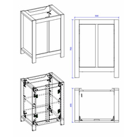 Koupelnová skříňka pod umyvadlo CLASSIC 60 cm