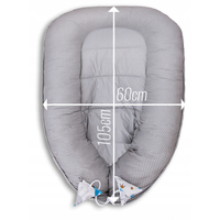 Oboustranné hnízdečko (kokon) pro miminko - PREMIUM set 7v1 - Boho zvířátka s šedou minky