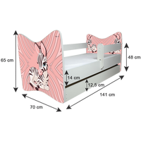 Dětská postel DELUXE - HASIČSKÉ AUTO 138x64 cm - dub sonoma + MATRACE