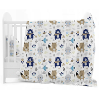 Dětské bavlněné povlečení do postýlky 135x100 cm BABYMAM PREMIUM - Boho zvířátka