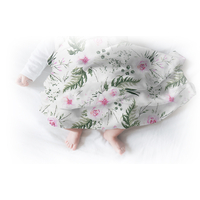 Dětské mušelínové pleny BABYMAM PREMIUM 70x75 cm - sada 3 ks - Růžové květy
