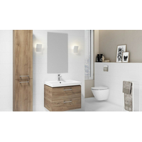 Koupelnová skříňka s umyvadlem CERSANIT - SET 820 LARA COMO 50 - OŘECH DSM (S801-153-DSM)