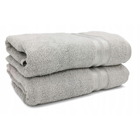 Bavlněný ručník WIKI - 50x90 cm - 450g/m2 - světle šedý