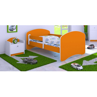 Dětská postel 180x90 cm - ORANŽOVÁ