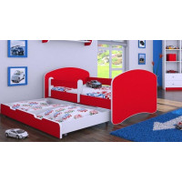 Dětská postel se šuplíkem 140x70 cm - ČERVENÁ