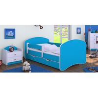 Dětská postel se šuplíkem 180x90 cm - MODRÁ