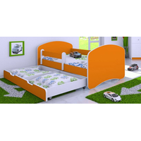 Dětská postel se šuplíkem 140x70 cm - ORANŽOVÁ