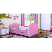 Dětská postel se šuplíkem 180x90 cm - RŮŽOVÁ
