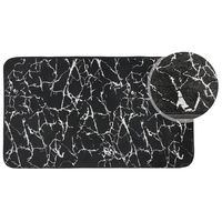 Koupelnová předložka MARBLE 50x80 cm - černá/stříbrná