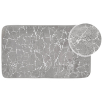 Koupelnová předložka MARBLE 50x80 cm - šedá/stříbrná