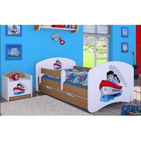 Dětská postel se šuplíkem 180x90cm LODIČKA - buk