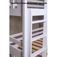 Dětská patrová postel z masivu borovice BORIS se šuplíky 200x90 cm - přírodní