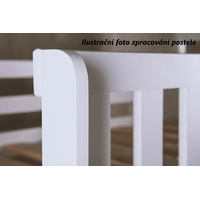 Dětská patrová postel z masivu borovice BORIS se šuplíky 200x90 cm - přírodní